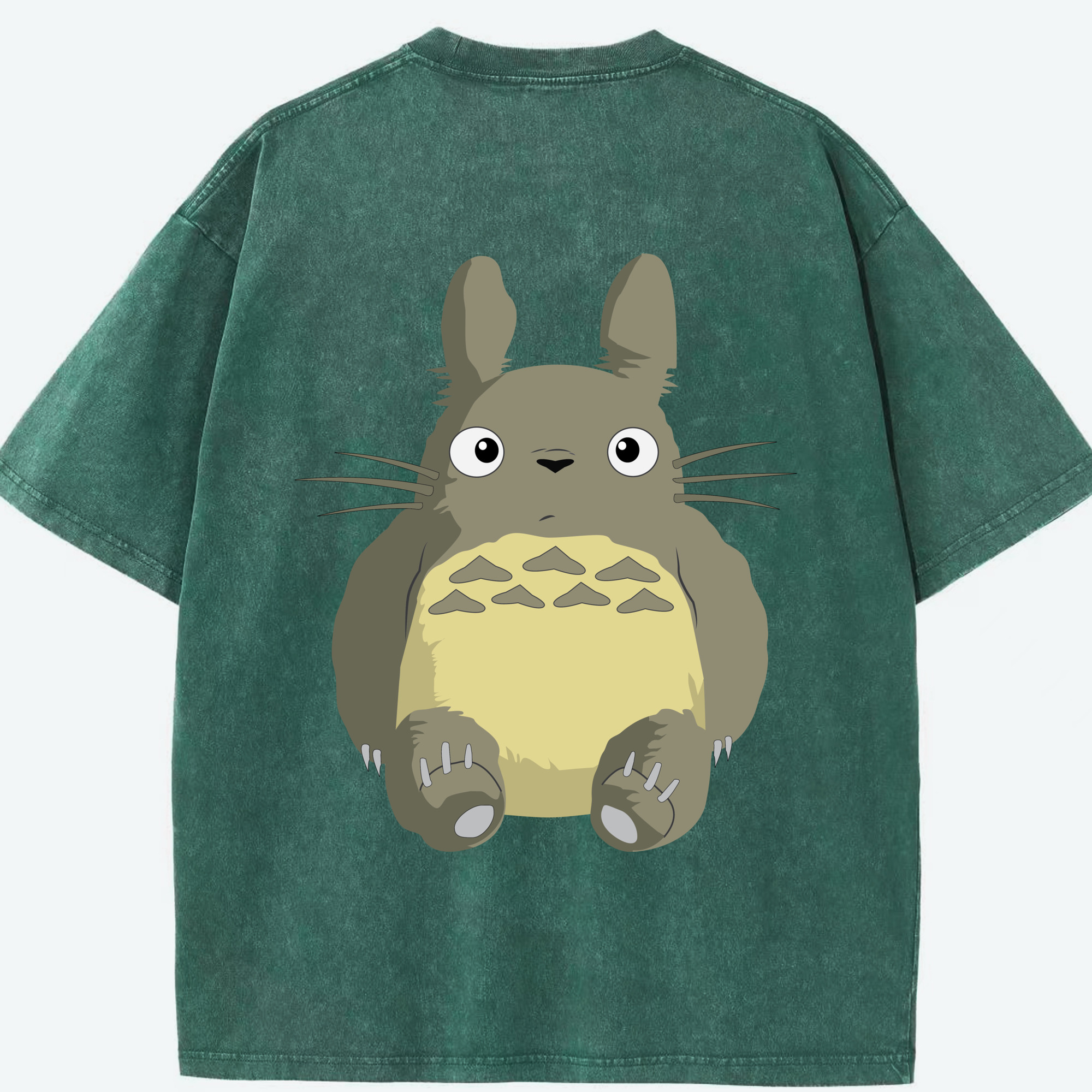 （画像用） となりのトトロ 草壁メイ 草壁サツキ My Neighbor Totoro Satsuki Kusakabe Mei Kusakabe 綿100% ヴィンテージ風 半袖Tシャツ（背面プリント）